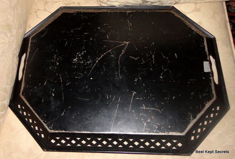 Vintage Hand Painted Tole Tray Vintage Hand Painted Tole Tray