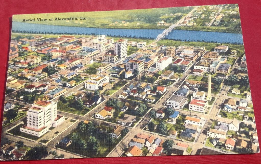 Vintage Greetings From Alexandria Louisiana Post Card Vintage Greetings From Alexandria Louisiana Post Card