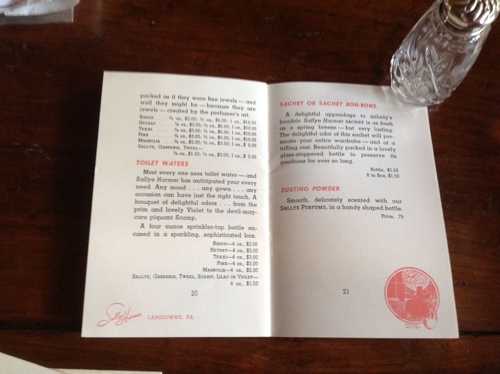1940's Sallye Harmer Individualized Cosmetics Booklet 1940's Sallye Harmer Individualized Cosmetics Booklet