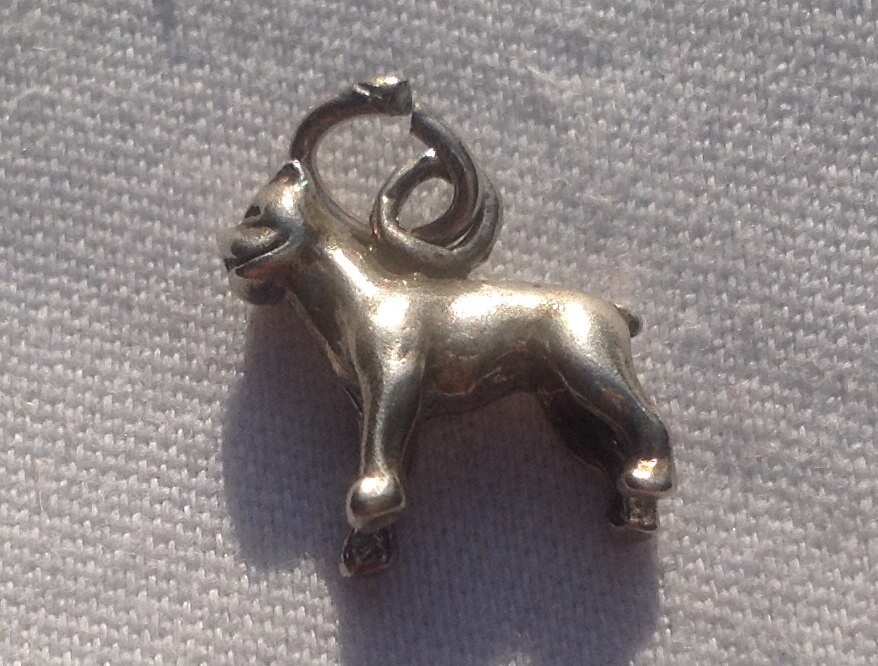 Vintage Sterling Silver Bull Dog Charm Vintage Sterling Silver Bull Dog Charm