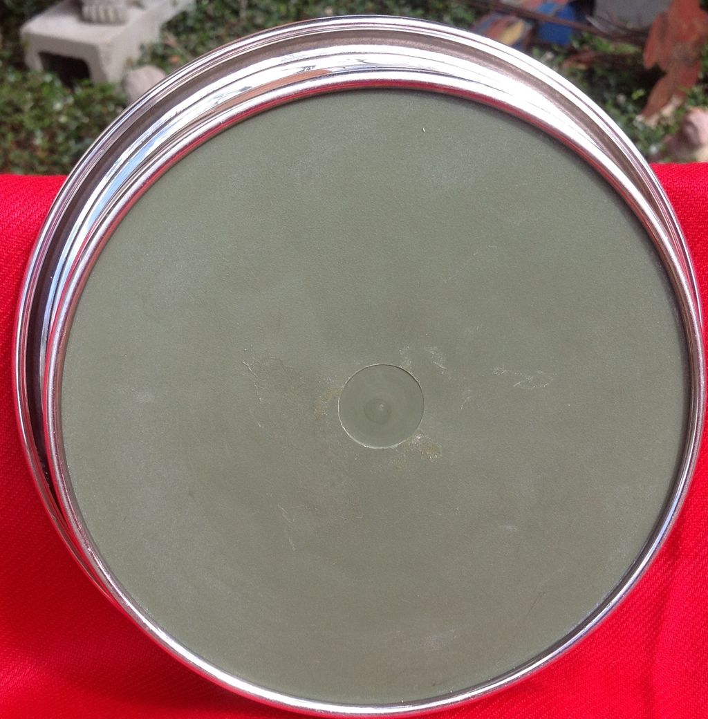 Vintage Silverplate Champagne/Wine Bottle Coaster Vintage Silverplate Champagne/Wine Bottle Coaster