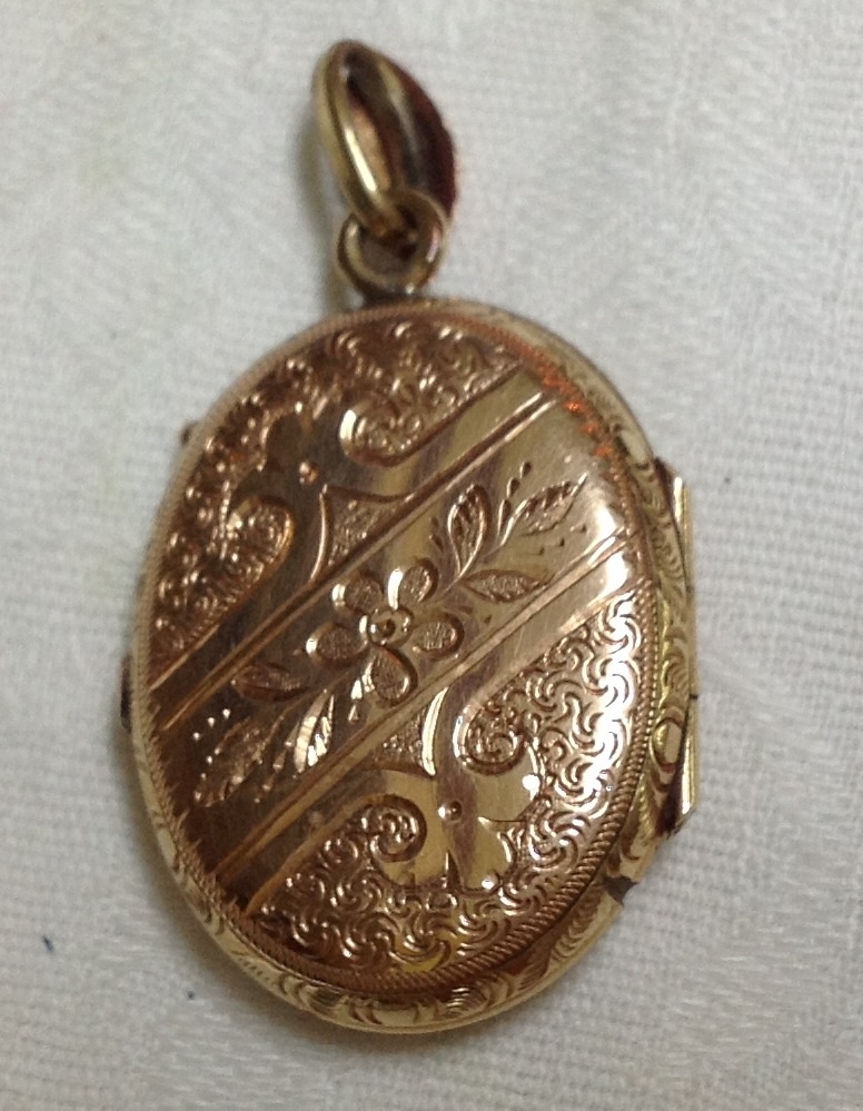 Victorian Hand Chased Rose Gold Filled Black Enamel Mourning Locket Victorian Hand Chased Rose Gold Filled Black Enamel Mourning Locket