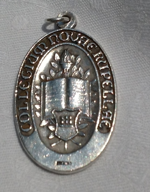Vintage Large Sterling Silver Catholic Medal Vintage Large Sterling Silver Catholic Medal