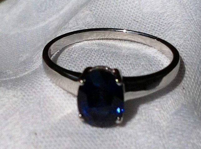 Vintage 18K Gold 1.51Ct. Sapphire Solitaire Engagement Ring Vintage 18K Gold 1.51Ct. Sapphire Solitaire Engagement Ring