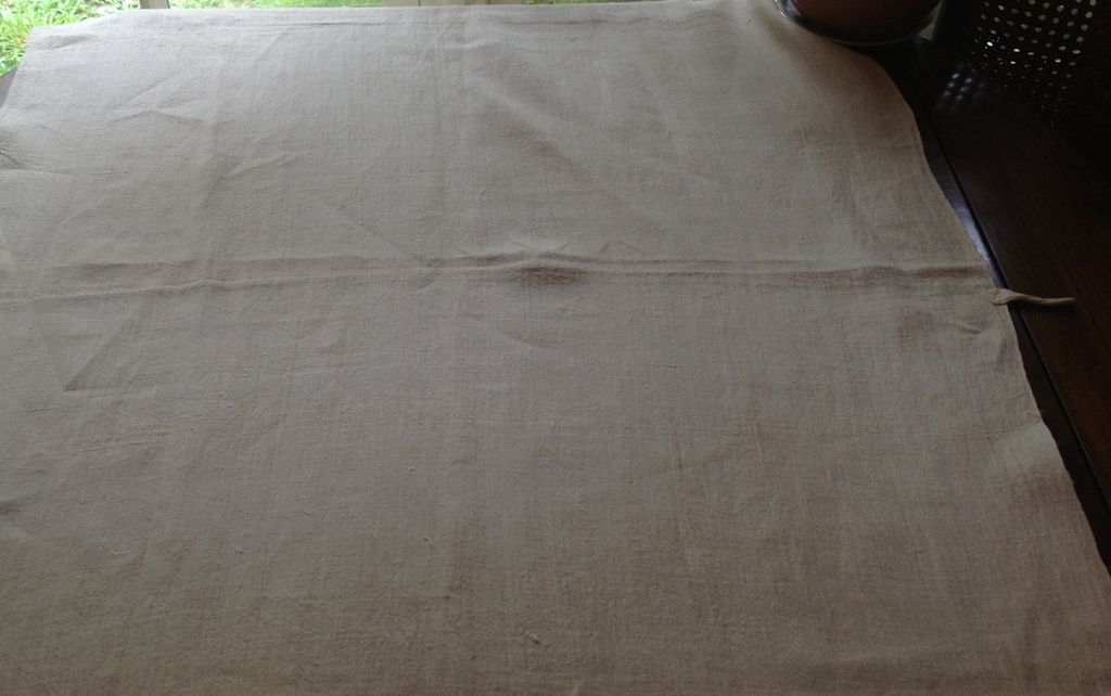 Vintage Home Spun Fringed Towel 50" X 30" Vintage Home Spun Fringed Towel 50" X 30"