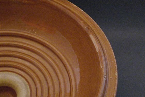 Vintage Watt Pottery Loop Pattern Casserole With Lid Vintage Watt Pottery Loop Pattern Casserole With Lid