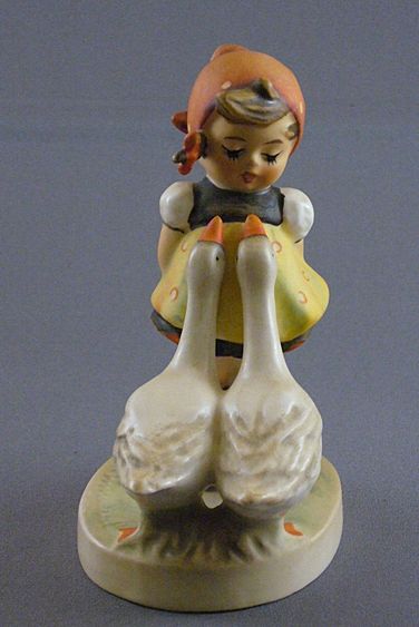 Vintage Hummel Goebel Girl With Two Geese From Betteryoursthanminecollectibles On Ruby Lane