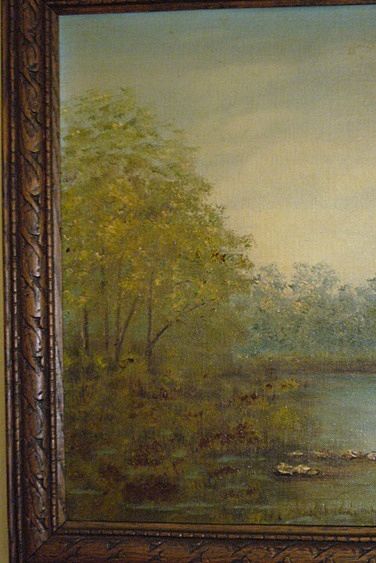 Vintage Landscape Oil Painting By Marjorie Henneberg Vintage Landscape Oil Painting By Marjorie Henneberg