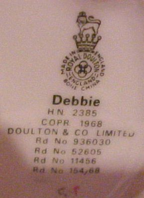 Royal Doulton Porcelain China Debbie Figurine Royal Doulton Porcelain China Debbie Figurine