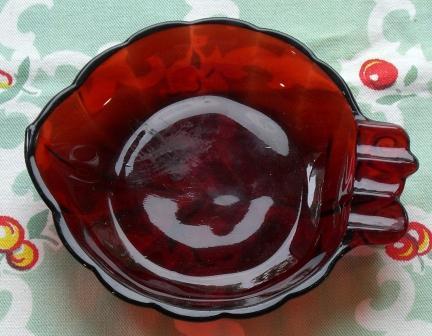 Fire King: Ruby Ash Tray Fire King: Ruby Ash Tray