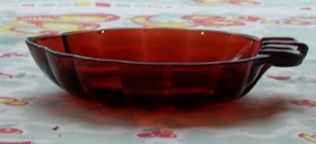 Fire King: Ruby Ash Tray Fire King: Ruby Ash Tray