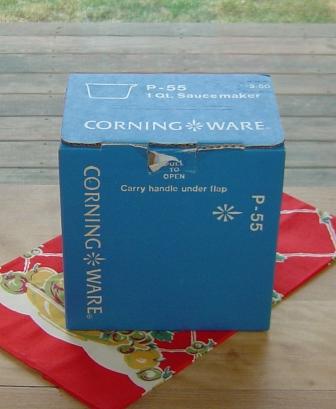 Corning: Blue Cornflower Saucemaker P 55 - MIB Corning: Blue Cornflower Saucemaker P 55 - MIB