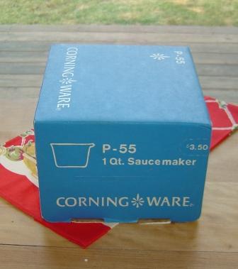 Corning: Blue Cornflower Saucemaker P 55 - MIB Corning: Blue Cornflower Saucemaker P 55 - MIB