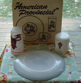 Federal / Hazel Atlas: American Provincial Place Setting - MIB Federal / Hazel Atlas: American Provincial Place Setting - MIB