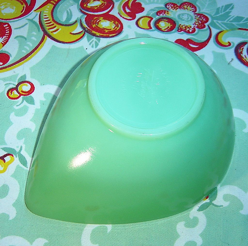 Fire King: Jadite Swedish Modern Bowl Fire King: Jadite Swedish Modern Bowl