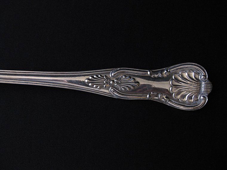 Vintage Signed EPNS Sheffield Silver Stuffing or Basting Spoon from