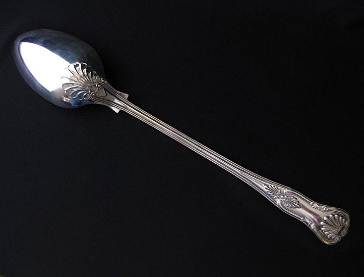 Vintage Signed EPNS Sheffield Silver Stuffing or Basting Spoon from