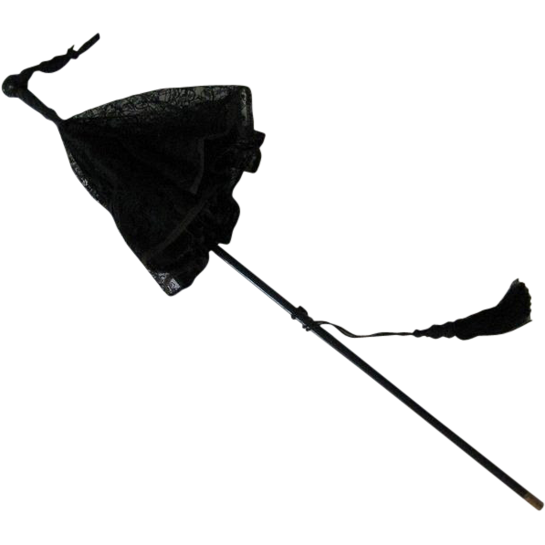 Vintage Parasol with Lace Canopy Vintage Parasol with Lace Canopy