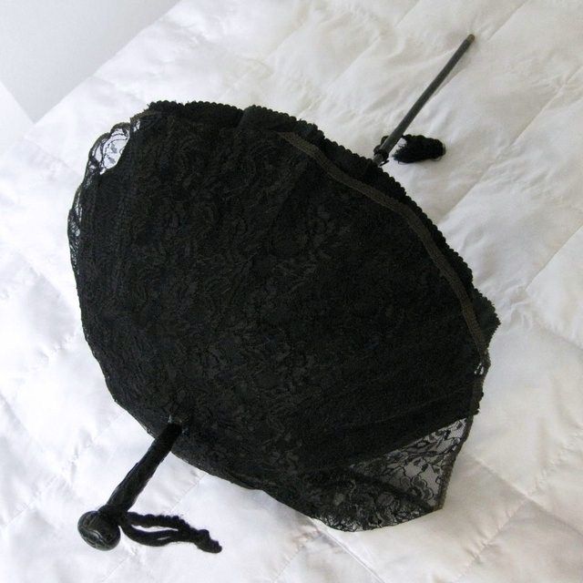 Vintage Parasol with Lace Canopy Vintage Parasol with Lace Canopy