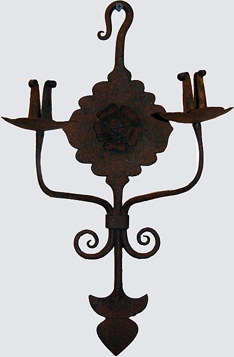 Wall Sconces Primitive Forged Iron Wall Sconces Primitive Forged Iron