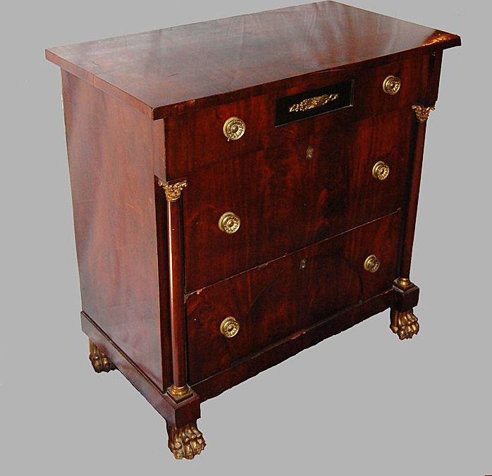 Chest of Drawers Mahogany Empire Small Size Chest of Drawers Mahogany Empire Small Size