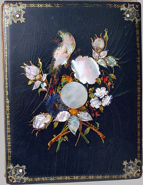 Inlaid Mother of Pearl Stationary Blotter Papier Mache Inlaid Mother of Pearl Stationary Blotter Papier Mache