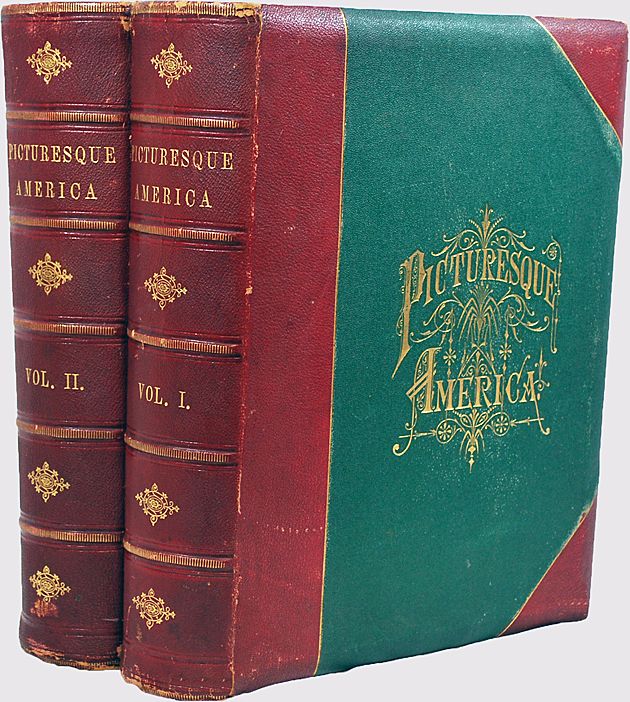 Picturesque America Leather Bound 2 Massive Albums Picturesque America Leather Bound 2 Massive Albums