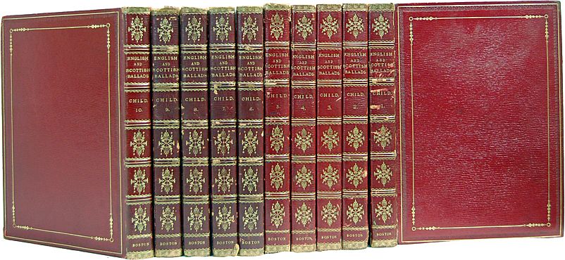 English & Scottish Ballads Leather Bound 10 Vol Ltd Edition English & Scottish Ballads Leather Bound 10 Vol Ltd Edition