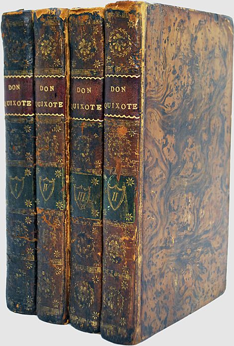 Don Quixote 1792 Fine Binding 4 Vol Set Don Quixote 1792 Fine Binding 4 Vol Set