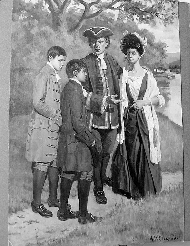 American Antique Illustration Painting G W Picknell Title The Introduction American Antique Illustration Painting G W Picknell Title The Introduction
