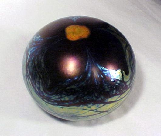Paperweight Art Glass Signed Fellerman Paperweight Art Glass Signed Fellerman
