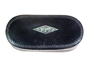 Antique Mother of Pearl Snuff Box Tobacciana Antique Mother of Pearl Snuff Box Tobacciana