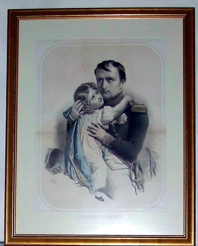 Napoleon & Son Lithograph Original Paris Napoleon & Son Lithograph Original Paris