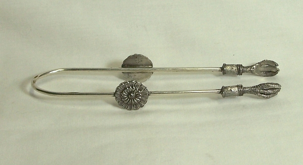 Silver Plate Tongs with Claws for Pickle Castor Silver Plate Tongs with Claws for Pickle Castor