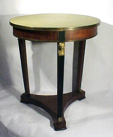 Classical Center Table with Bronze Dore Mounts Classical Center Table with Bronze Dore Mounts