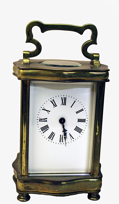 Antique Carriage Clock Serpentine Shape Antique Carriage Clock Serpentine Shape