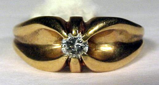 Antique 14K Gold & Diamond Ring Antique 14K Gold & Diamond Ring
