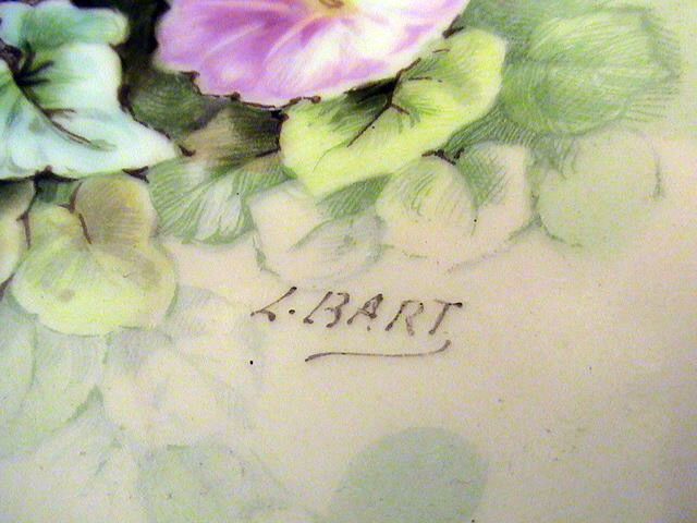 Hand Painted Limoges Porcelain Plate- Bawo & Dotter Hand Painted Limoges Porcelain Plate- Bawo & Dotter