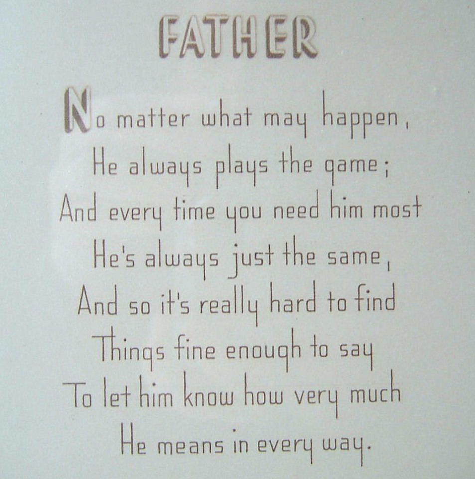 Father Motto Very Hard to Find Motto 1920's Father Motto Very Hard to Find Motto 1920's