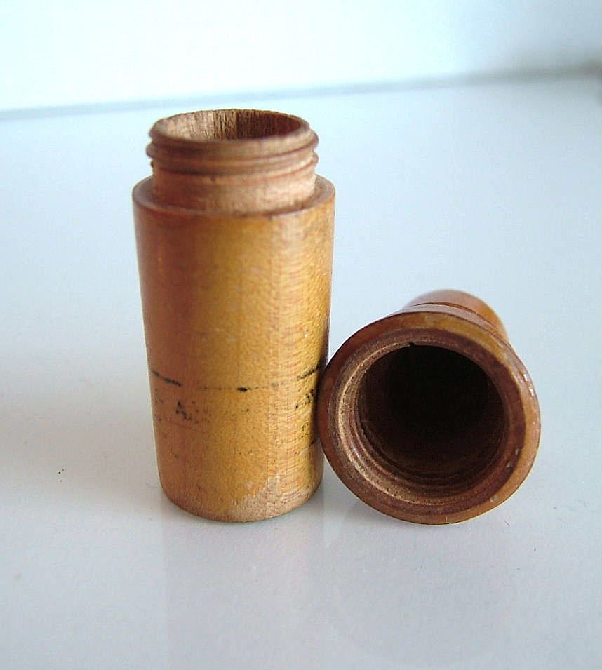 Treen Ware Needle Holder Victorian Treen Ware Needle Holder Victorian