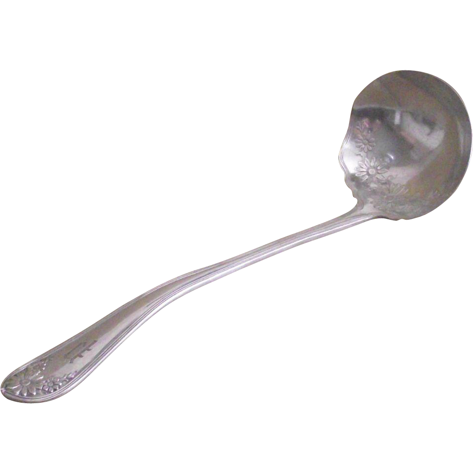 Chowder Ladle Daisy Pattern Wm Rogers and Sons Chowder Ladle Daisy Pattern Wm Rogers and Sons