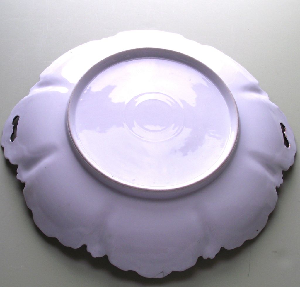 German Porcelain Floral Plate Hand Painted German Porcelain Floral Plate Hand Painted