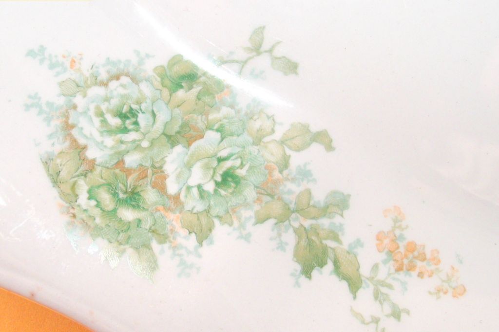 Large Green and White Platter K T & K circa 1880 Large Green and White Platter K T & K circa 1880