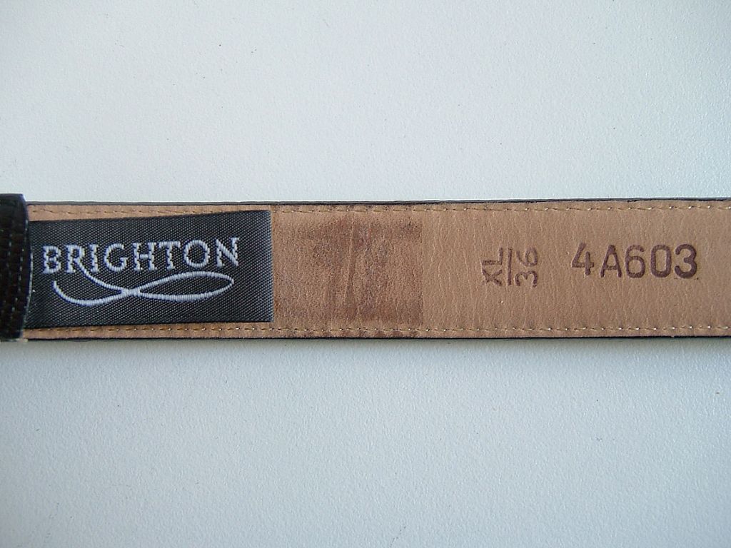 Handsome Vintage 1990s Brighton Ladies Black Belt XL 36" Handsome Vintage 1990s Brighton Ladies Black Belt XL 36"