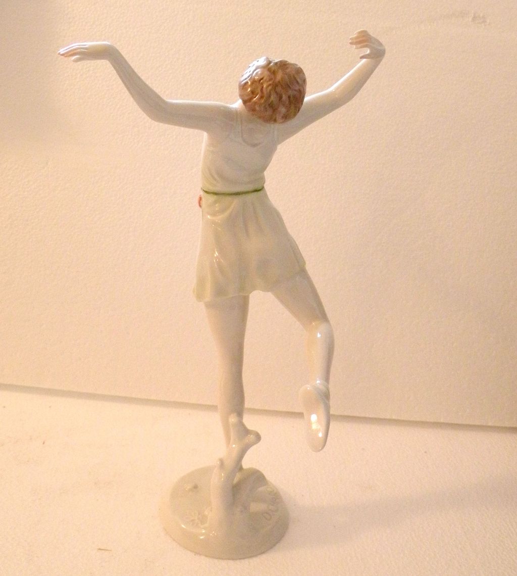 ROSENTHAL by D. CHAROL Art Deco Dancing Lady Figurine-Made in Germany 1920's ROSENTHAL by D. CHAROL Art Deco Dancing Lady Figurine-Made in Germany 1920's