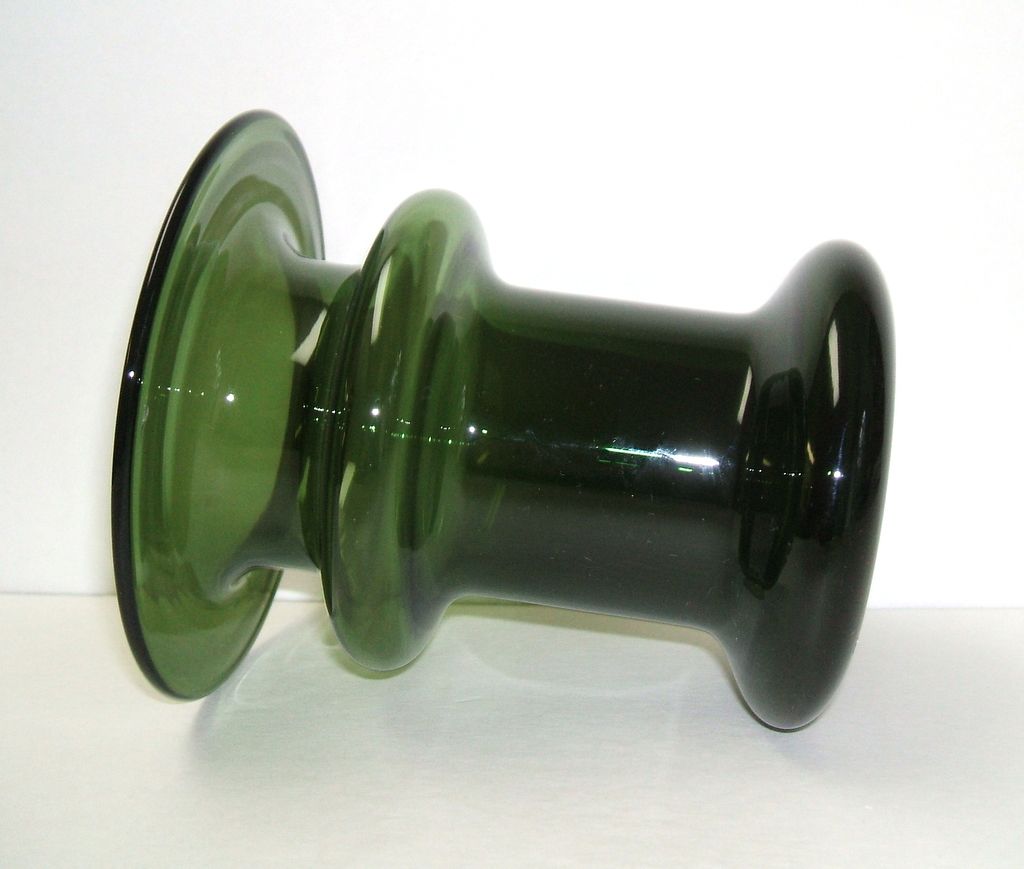 Finland Candleholder / Vase. Art Glass. Green. Masterpiece mid-century modern. Perfect condition. Finland Candleholder / Vase. Art Glass. Green. Masterpiece mid-century modern. Perfect condition.