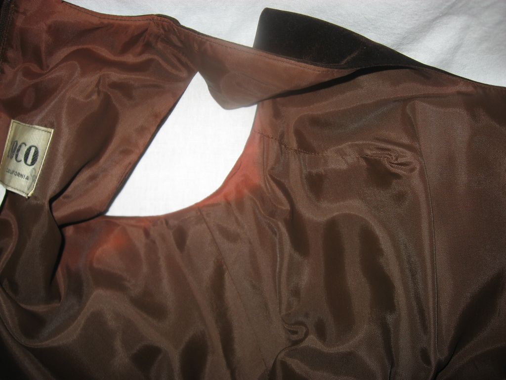 Vintage 1970's Coco California Brown & Tapestry Maxi Dress Vintage 1970's Coco California Brown & Tapestry Maxi Dress
