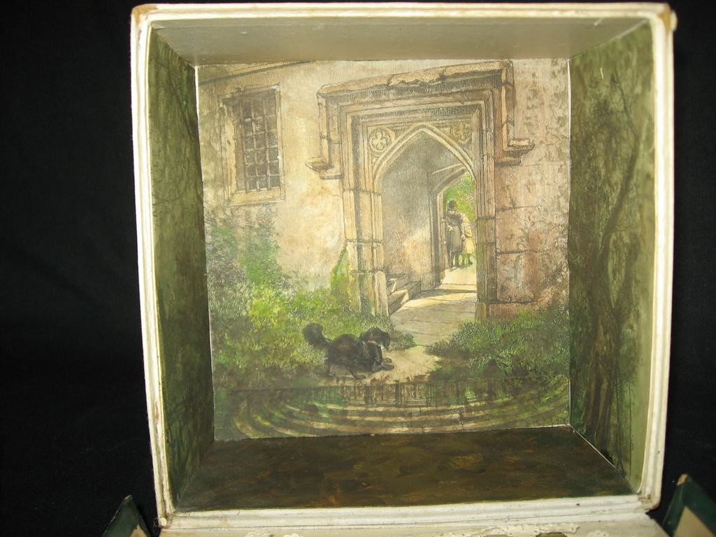 Antique Bride & Groom Wedding Room Box - Early 1900's Antique Bride & Groom Wedding Room Box - Early 1900's