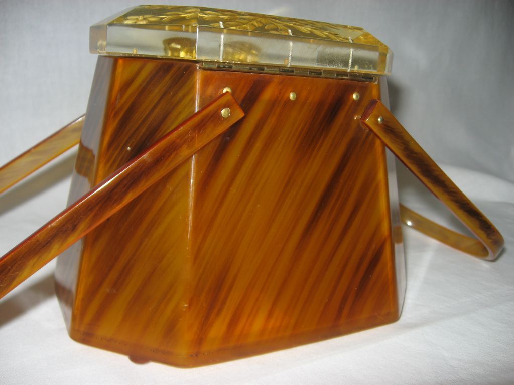Vintage Lewsid Jewel Lucite Purse Vintage Lewsid Jewel Lucite Purse