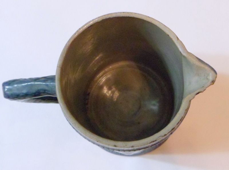 Antique Stoneware Pitcher Fannie Flagg Robinson Clay Blue Grey Tankard Last Chance Antique Stoneware Pitcher Fannie Flagg Robinson Clay Blue Grey Tankard Last Chance
